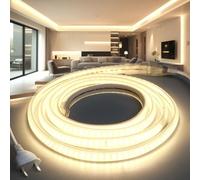 BRIMETI Tira LED Neon 220V 5M 4000K Blanca Natural 145LEDS/m Impermeable IP65 Luces Flexible Cortable LED Tira Strip con Cable de Alimentación para Cocina Interior Exterior Jardín Fiesta Decoración