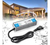 BRIMETI Transformador 220V a 12V 24W 2A LED Driver Exterior Impermeable IP67 Fuente de Alimentación 220V a 12V DC Driver de Bajo Tensión Controlador Voltaje Constante, para Tira LED