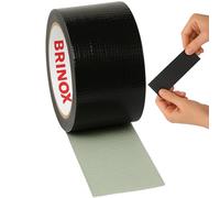 Brinox Cinta Americana Adhesiva Extrafuerte, Cinta Americana Reforzada 50 mm x 10 m para Reparación, Empalme, Sellado y Embalaje Color Negro