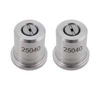 Briny River 2pcs 040 Ángulo de 25° Máquina de Limpieza de Pistola Pulverizadora de Alta Presión Boquilla de Acero Inoxidable Compatible con KARCHER