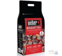 Weber Briquetas de carbón para barbacoa – Calidad FSC, calor óptimo y larga combustión – 8 kg