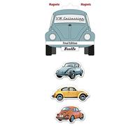 BRISA VW Collection - Imanes para refrigeradorpizarrón de Oficina Escarabajo/Beetle (Conjunto de 3/Final/Variado)