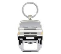 BRISA VW Collection - Llavero Anillo de Llavero Accesorio con abridor de Botellas T3 Camper Bus (Frontal del Bus/Blanco)