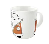 BRISA VW Collection - Volkswagen Taza grande de cerámica para cafété o cappuccino T1 Camper Bus (Frontal del Bus/Naranja)