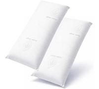 BRISOOS Almohadas Viscoelásticas 70 Pack 2 Aloe Vera de Núcleo Compacto Indeformable - Almohada 70 Ergonómica de Alta Densidad para Dormir de Lado y Boca Arriba, Doble Funda Antialérgica Transpirable