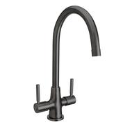 Bristan MZ SNK EF GM Monza Easyfit - Mezclador monomando para fregadero (2 palancas), color gris