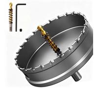 Broca circular de carburo de tungsteno - 95 mm con revestimiento de titanio y accesorios