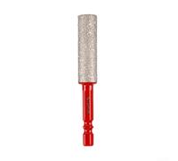 Broca con vástago hexagonal para aplicaciones de perforación en seco en vidrio, porcelana y mármol, adecuada para amoladora angular con portabrocas de conversión (12 mm)