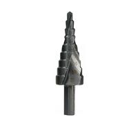 Broca cónica escalonada con revestimiento de cobalto en espiral, HSS, forma pagoda, for madera, 1 unidad(1pc 4-20mm)