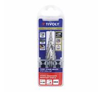 Broca Tivoly HSS CÓNICO ESCALÓN DE GOUJURES HELICOIDALES DIAM 4 A 20 mm 0,5 BLISTER