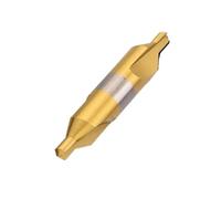 Broca de centrado Broca central HSS con revestimiento de Ti, avellanadores de 60 grados, ángulo de 1,0-6,0mm, taladro de centrado de Metal for torno metalúrgico(6pcs 1.0-5.0mm)