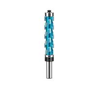 Broca de enrutador CNC con corte a compresión, 1/2 unidades, vástago 12 mm y,7, al ras, carburo sólido, rodamiento superior en espiral, fresa extremo for madera(12x19.05x75)