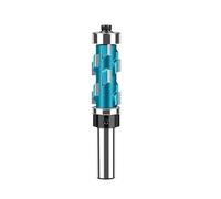 Broca de enrutador CNC con corte a compresión, 1/2 unidades, vástago 12 mm y,7, al ras, carburo sólido, rodamiento superior en espiral, fresa extremo for madera(12.7x19.05x43)