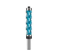 Broca de enrutador CNC con corte a compresión, 1/2 unidades, vástago 12 mm y,7, al ras, carburo sólido, rodamiento superior en espiral, fresa extremo for madera(12x19.05x85)