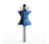 Broca de enrutador de cuentas redondeadas de vástago de 1/4 pulgadas para moldura de columna, broca de corte de perfil de suelo de madera dura, herramienta de corte con punta de carburo para