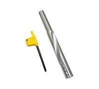Broca de fresadora reemplazable de 12 mm, color plateado | Ranuras para pestillo de puerta y recorte de base