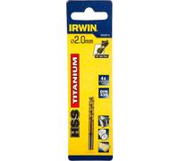 Broca de metal titanio, irwin, modelo 2,0 mm, para perforar materiales