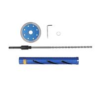 Broca de núcleo de concreto Blue Diamond, broca de corona diamantada para uso en húmedo o en seco con rosca 5/8-11, broca de núcleo de acero aleado de alta dureza para perforar