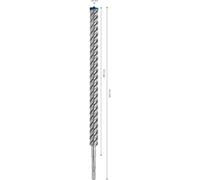 Bosch Broca de percusión EXPERT7X SDS-plus Ø 24,0 x 400/450 mm Cortadora con cabeza de carburo 4