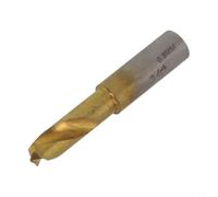 Broca de soldadura por puntos HSS, 6,5 mm, 8 mm, 10 mm, avellanado chapado en titanio, para herramientas giratorias, eje plano, antideslizante, oro plateado (6,5 mm)