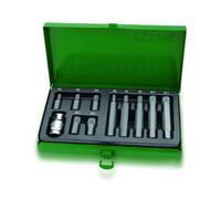 Broca destornillador TORX TOPTUL 1/2 pulgadas 11uds. adaptador kurz + largo 12Kant