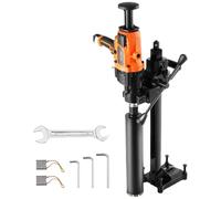 Broca diamantada - Broca de núcleo - Broca para hormigón - Máquina de perforación de núcleos - Broca para perforar - Motor potente de 2600W
