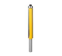 Broca enrutadora larga con vástago de 8 mm, borde al ras y cojinete superior, for carpintería, 1 unidad/3 unidades(8x12.7x76)