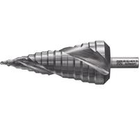 Broca escalonada para metal Pferd HSS, modelo 25201048 EC30, diámetro de 3,5 a 40 mm (incluye dimensiones PG)