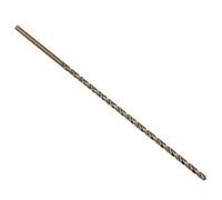 Broca extendida de 200 mm para broca M35 para madera de metal duro de acero inoxidable, punto dividido de 135° HSS, pieza única totalmente molida (5 mm)