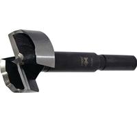 Broca Forstner BLACK SHARK PRO, diámetro de 55 mm, longitud total de 90 mm, diámetro del vástago de 10 mm. Marca: FISCH-TOOLS