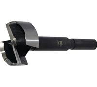 Broca Forstner BLACK SHARK PRO, diámetro de 60 mm, longitud total de 90 mm, diámetro del vástago de 10 mm. Marca: FISCH-TOOLS