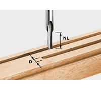 Broca fresadora para roscas Festool, vástago de 8 mm, acero rápido HSS, modelo S8, diámetro de 5/12, referencia 490943