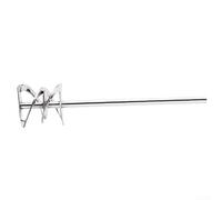 Broca mezcladora de pintura de acero inoxidable, paleta de mezcla de metal 316L para lechada de cemento para mortero, 250 mm de longitud, vástago de 8 mm, impulsor de 50 mm, herramienta de agitador