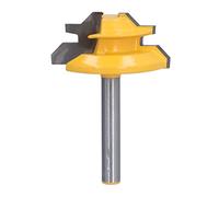 Broca para Enrutador de Inglete de Bloqueo, Brocas de Enrutador para Juntas de Vástago de 45 Grados Y 6 Mm, Cortador de Madera, Herramienta de Carpintería para Taladrar, Herramientas Eléctricas