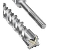 Broca SDS Max de doble hélice, con 4 cortes en carburo de tungsteno, para taladro percutor, ideal para hormigón, piedra y piedra natural, 42 x 600 mm