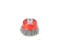 Brocas de cepillo de alambre, Cepillo de copa alambre acero trenzado, 75mm/100mm, M14, extracción roja for amoladora angular(B3)