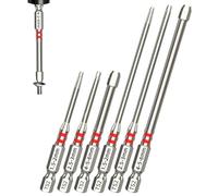 Brocas de destornillador - Cabezas hexagonales magnéticas potentes de 6,5 cm | Rosca Eléctrica 6 Piezas, Para Carpintería, Proyectos De Carpintería, Reparación De Automóviles, Mantenimiento De