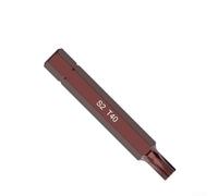 Brocas de destornillador eléctrico de alto par compatibles con modelos T20 para T25 para T30 T40 T45 T50 T55 con 75 mm de largo alcance y construcción de metal (T40)