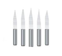 Brocas de grabado 3D PCB, 10/15/20/25 grados, brocas de tallado en forma de V con punta de 0,1-0,7mm, fresa 3D de carburo de tungsteno PCB, 10 Uds.