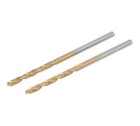 Brocas helicoidales HSS-G de 2,0 mm, juego de 2 unidades, nitruro de titanio, alta precisión y durabilidad - D-Work