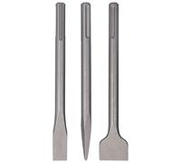Brocas SDS Plus, 3 Piezas de Acero Al Carbono, Punta Plana, Brocas Giratorias para Martillo, Brocas para Hormigón, Brocas para Martillo, Juego de Brocas para Mampostería, (SDS