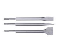 Brocas SDS Plus, Brocas para Martillo, 3 Piezas de Acero Al Carbono, Brocas para Martillo Giratorio de Punta Plana, Juego de Brocas para Concreto para Azulejos, Mampostería,