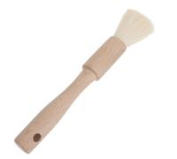 Brocha de Cocina de Madera para Aceite y Salsa Barbacoa, Beige | Acabado Natural, Lana Clásica, Colgado Fácil, para Hornear y Asar en Cocina Profesional