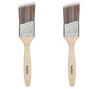 Brocha Profesional sintética de Mango Largo ProDec de 2 Pulgadas para Pintar líneas de Bordes definidos con Pinturas de emulsión, Brillantes y satinadas en Paredes, techos, Madera y Metal, 2" 50mm