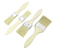 Brochas De Pintura,Set De 3 Pinceles Planos 1/1.5/2inch para Pintar Madera,Paredes Y Muebles Brocha para Pintar,Pincel Plano para Pintura Acrílica,Barniz O Protector De Madera