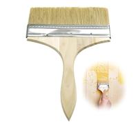 Brochas Pintura Pared 200 mm, Pincel Plano de Superficie con Mango Cómodo Brochas Pintura Brocha Barniz Madera Brocha de Madera Exterior para Grandes Superficies Hogar Mueble Paredes Vallas