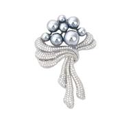 Broche de forma acentuada, diseño ligero para uso diario o festivo y reflexivo para el día de la madre, Navidad, accesorio elegante, One Size, Como se describe