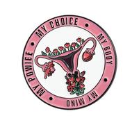 Broche de símbolo ginecológico de moda, ligero, accesorio de insignia de útero de moda para eventos feministas y atuendos, insignia feminista, One Size, como se describe