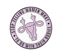 Broche de símbolo ginecológico de moda, ligero, accesorio de insignia de útero de moda para eventos feministas y atuendos, insignia feminista, One Size, como se describe