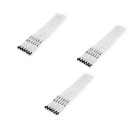 Brochetas Pinchos for barbacoa de 55 cm con mango largo, palillos for, tenedor madera, acero inoxidable, bolsas agujas for exteriores(6PCS X 3 SET 45CM)